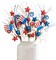3 PCS Patriotic Artificial Picks White Blue Red Stars(22-inch Height)(1)